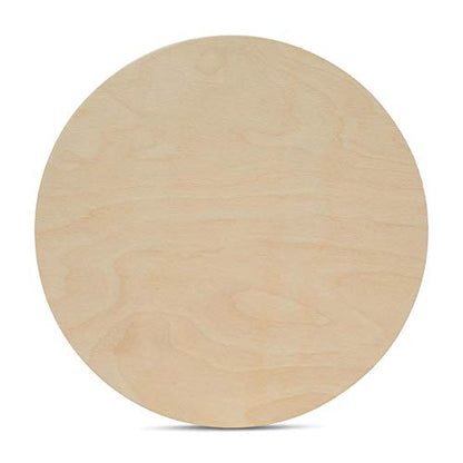 Wood Circles 17 inch 1/2 inch Thick, Unfinished Birch Plaques, Pack of 1 Wooden Circle for Crafts and Blank Sign Rounds, by Woodpeckers