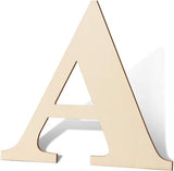 YRONTY 12 Inch Wooden Letters A, 1/5 Inch Thick Blank Unfinished Wood Letter Wooden Sign Board for Painting, Craft and Home Wall Decoration YRONTY