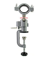 QWORK Bench Clamp Vise, 360 Degree Universal Electric Drill Stand Grinder Holder Bracket for Jewelry Making, Table Electric Drill Household QWORK