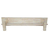 International Concepts Unfinished Solid Hardwood Trestle Bench with Butcher Block Surface for Residential Use, 72"W x 14"D x 17.63"H; Entryway, IC International Concepts