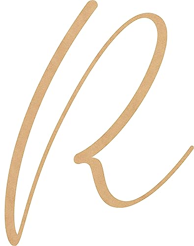Nursery Letters 8 Inch R Small Unpainted Wooden, Alphabet Letters for Wall Decor, Bellany MDF Wall Hanging Door Hanger NEXTCraft
