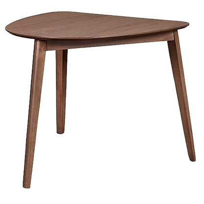 New Classic Furniture Oscar Corner Table, Walnut - WoodArtSupply