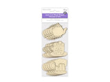Sweet Beverage - Unfinished Laser Cut Out Wooden Shapes for Crafting - Natural Wood - 15 Pieces Forever in Time