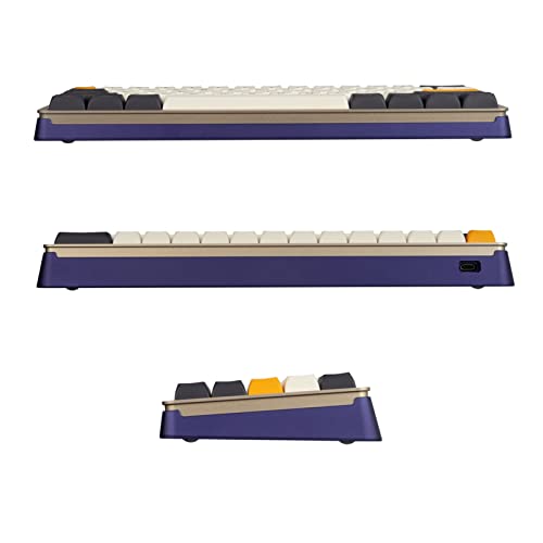 DRAOZA GK61 Custom DIY Gaming Mechanical Keyboard Kit, Aluminum Metal CNC Shell, RGB Hot Swap 3pin/5pin Switch, Programmable Triple Mode Bluetooth DRAOZA