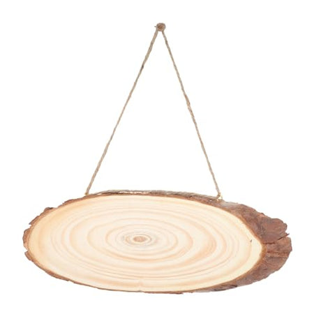 MAGICLULU 2pcs Wooden Door Listing Wood Plaques for Crafts Unfinished Wood Circle Wood Slice Ornaments Wedding Merry Christmas Party Decorations MAGICLULU