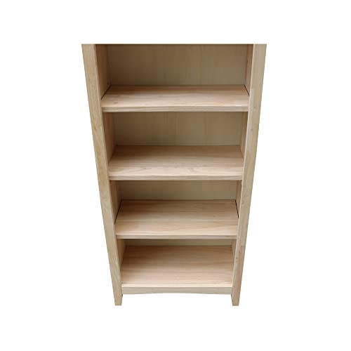 International Concepts Shaker Bookcase - 60 in H - WoodArtSupply