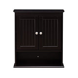 Spirich Bathroom Cabinet Wall Mounted, Wood Hanging Cabinets with Doors and Shelves, Medicine Cabinet Over The Toilet, Espresso Spirich
