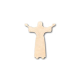 Unfinished Wood Jesus Preaching Shape - Easter - Christian - Craft - up to 24" DIY 6" / 1/4" 24 Hour Crafts