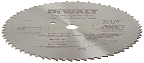 DEWALT Circular Saw Blade, 7 1/4 Inch, 68 Tooth, Metal Cutting (DW3329) DEWALT