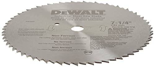 DEWALT Circular Saw Blade, 7 1/4 Inch, 68 Tooth, Metal Cutting (DW3329) - WoodArtSupply