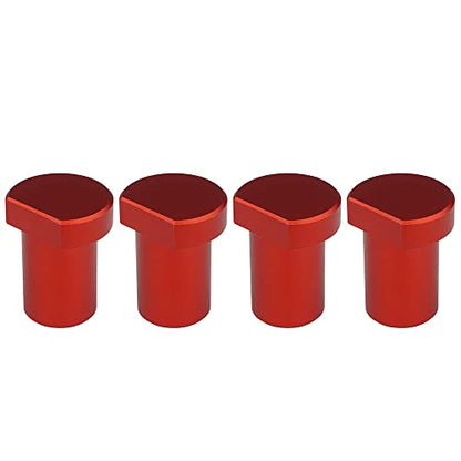 4 Pack Aluminum Alloy Bench Dogs Woodworking Clamp for 3/4 Inch (19mm) Dog Hole (Red)
