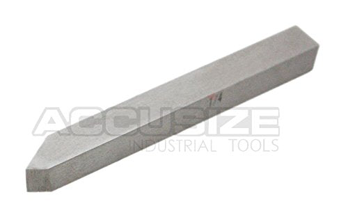 Accusize Industrial Tools 1/4'' 8 Pc H.S.S. Tool Bit Set, Pre-Ground for Turning and Facing Work, 2662-2001 Accusize Industrial Tools