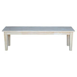 International Concepts Shaker Style Bench, Unfinished IC International Concepts