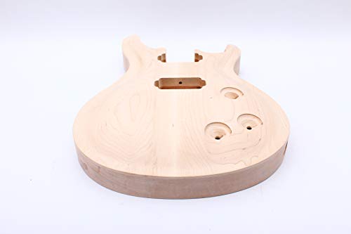 Unfinished Guitar Body Mahogany Maple wood For Electric Guitar Replacement Set in - WoodArtSupply