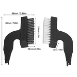 4 pcs Rust Removing Brush Shovel Set Nylon Wire Abrasive Brushes Reciprocating Blade Sabre Saw Cleaning Tool for Tile Cleaning, Floor Mud Cleaning, Walfront