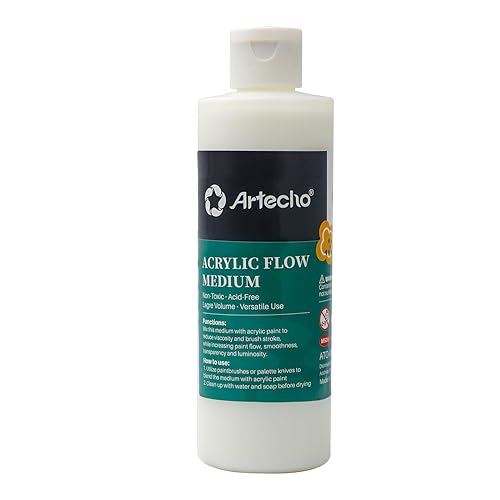 Artecho Pouring Medium for Acrylic Paint, Acrylic Medium 8oz/236ml, Premium Acrylic Paint Thinner - WoodArtSupply