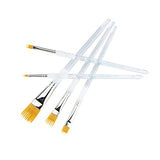 Aqualon Royal & Langnickel Wisp Flat Artist Brush Set, 5-Piece Aqualon