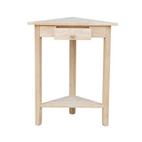 International Concepts Corner Accent Table, Unfinished IC International Concepts