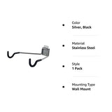 Stalwart Bike Wall Mount - EVA Foam Padded Bicycle Hooks with 50lb Capacity - Flip-Up Garage Bicycle Rack for Mountain, Road, and Kids Bikes by Rad Stalwart