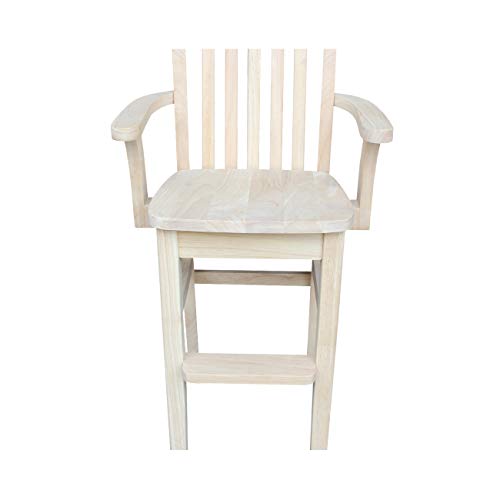 IC International Concepts International Concepts Youth Chair, Unfinished - WoodArtSupply