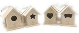 Oojami Design Your Own Wooden Birdhouses 12 Bird House Bulk (Modern) Oojami
