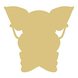 Pig Cutout Unfinished Wood Farm Animal Country Decor Door Hanger Bacon Pet MDF Shaped Canvas Style 4 Diverse Woodworking