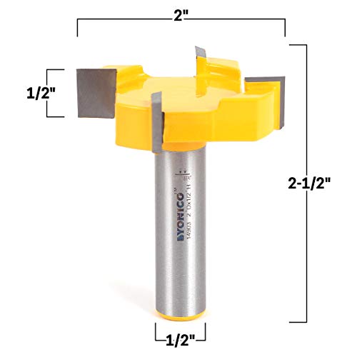 Spoilboard Surfacing Router Bit (2" Width - 1/2" Length - 1/2" Shank) - WoodArtSupply