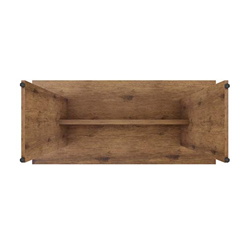 Manhattan Comfort Nomad Mid Century Modern Rustic Dining Table, 67.91", Nature Manhattan Comfort