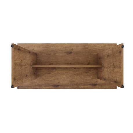 Manhattan Comfort Nomad Mid Century Modern Rustic Dining Table, 67.91", Nature Manhattan Comfort