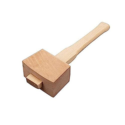 AOTISBAO Wooden Mallet Hammer with Handle Wooden Woodworking Mallet Carpenters Mallet for DIY Carpentry Making Tool