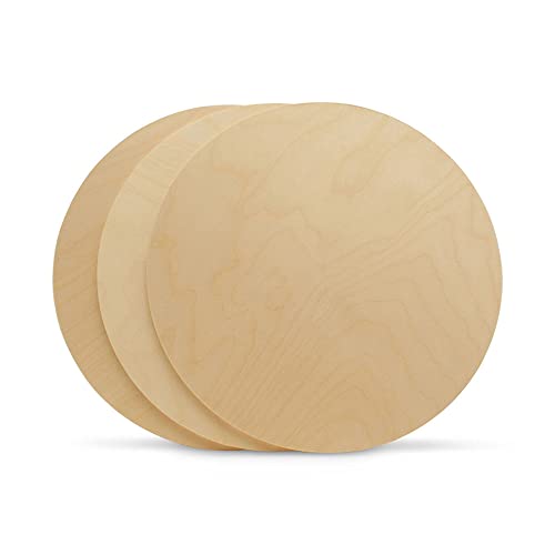 Wood Circles 19 inch, 1/4 Inch Thick Cutouts, Pack of 1 Baltic Birch Unfinished Wood Circles for Crafts, by Woodpeckers Woodpeckers