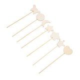 DECHOUS 14pcs Handmade Wand Unfinished Fairy Wand Party Streamers Unpainted Fairy Stick Wands for Girls Bulk Craft Supplies Bulk Gifts for Wand Kit DECHOUS