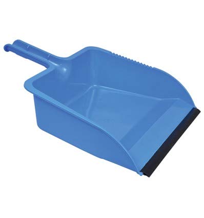 Scrub Buddies Large Jumbo Heavy Duty Commercial Dustpan for Home, Kitchen, Bath, Office Blue Dust Pan - WoodArtSupply