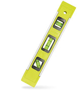 DIFFLIFE Level & Tool Magnetic Aluminum Reinforced Torpedo Level, 9", Green (1PCS) DIFFLIFE