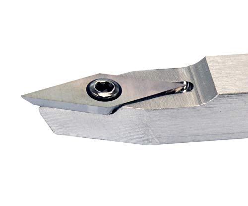 Carbide Tipped Woodturning Tool DT Carbide Wood Lathe Tool Detailer Made of Stainless Steel with 2pcs Diamond Carbide Cutter and T15 star tip Dirtech