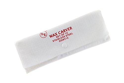 SE 12-Piece Stainless Steel Wax Carvers Set, Wax & Clay Sculpting Tools, Double Ended Carving Kit for Modeling, Sculpting and Shaping, Silver - DD312 SE