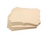 6 Pack Unfinished Wooden Plaques 11"x14"-0.25 Inch Thick Beveled MDF Wood Sign for Burning DIY Crafts Cregugua