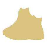 Sneaker Unfinished Wood Cutout Fashion Tennis Shoe Door Hanger MDF Shape Canvas Style 2 Diverse Woodworking