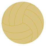 Volleyball Cutout Unfinished Wood Locker Room Club Volleyball Decor School Door Hanger MDF Shape Canvas Syle 1 (4") Diverse Woodworking