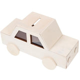 MAGICLULU Unfinished Coin Bank Unfinished Piggy Bank Coin Storage Cases Blank Piggy Bank Paint Your Own Piggy Bank Change Container Versatile Coin MAGICLULU