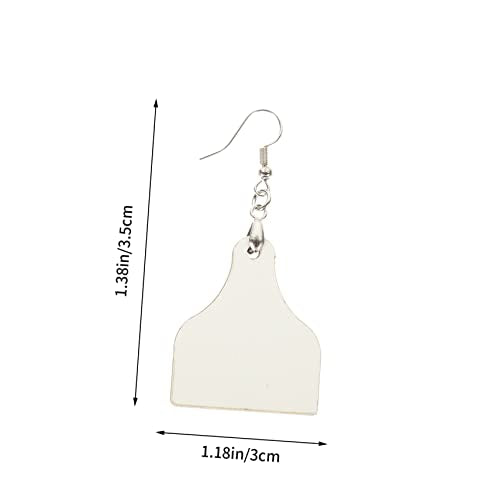 LALAFINA 24pcs Sublimation Earrings Teardrop Earrings Double Sided Earrings DIY Crafts Sublimation Blank Earrings DIY Earrings Supplies Unfinished LALAFINA