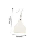 LALAFINA 24pcs Sublimation Earrings Teardrop Earrings Double Sided Earrings DIY Crafts Sublimation Blank Earrings DIY Earrings Supplies Unfinished LALAFINA