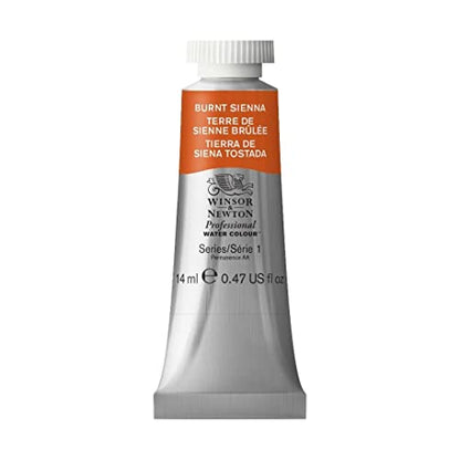 Winsor & Newton Professional Watercolor, 14ml (0.47-oz) Tube, Burnt Sienna - WoodArtSupply