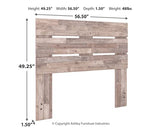 Signature Design by Ashley Neilsville Butcher Block Panel Headboard, Full, Light Brown Signature Design by Ashley
