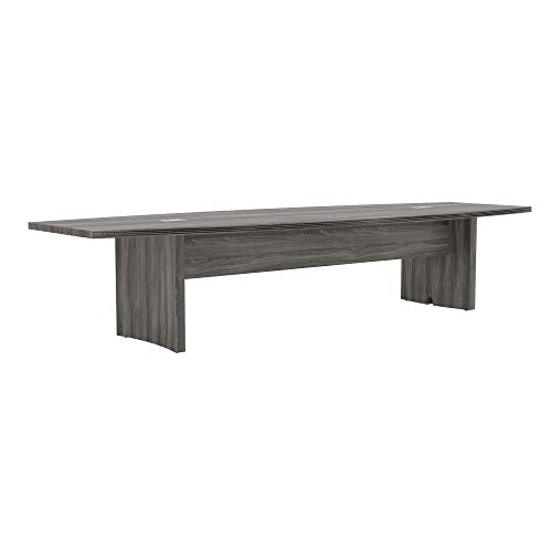 Safco Aberdeen 12ft Conference Table | Contemporary Laminate Gray Steel | Ideal for Modern Business and Meeting Rooms| ACTB10LGS Safco