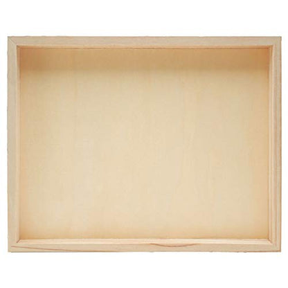 Wood Canvas Cradled 11 x 14 inch, Pack of 3 Blank Wood Panels for Painting, DIY Signs, Framing, Shadow Box, & Tray Crafts, by Woodpeckers