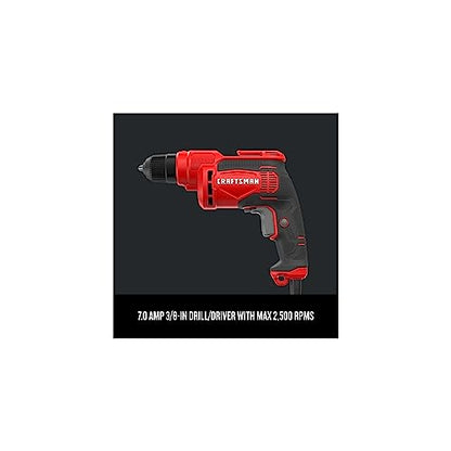 CRAFTSMAN Drill/Driver, 3/8 inch, 7 Amp, Corded (CMED731) - WoodArtSupply