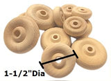 Bulk Group of 2400 Unfinished Wood Toy Wheels by Factory Direct Craft (1-1/2") Factory Direct Craft