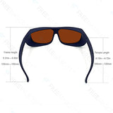 FreeMascot OD 4+ 190nm-550nm / 800nm-1100nm Wavelength Professional Laser Safety Glasses for 405nm, 450nm, 532nm, 808nm,980nm,1064nm, 1080nm, 1100nm FreeMascot