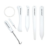 Enjoy Myself 7pcs Bone folder and Scoring Tool, Paper Folding Tool, Bone Origami Creaser for Scrapbooking Card Making Enjoy Myself